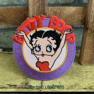 Betty Boop การ์ตูน ตัวรีดติดเสื้อ อาร์มรีด อาร์มปัก ตกแต่งเสื้อผ้า หมวก กระเป๋า แจ๊คเก็ตยีนส์ Movie Embroidered Iron ...