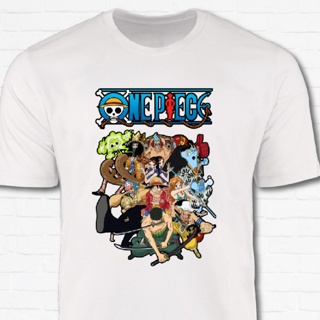 เสื้อยืด พิมพ์ลาย One Piece Luffy and Friends MFpdfp94HLcmgp31 สไตล์คลาสสิก ไม่ซ้ําใคร สําหรับผู้ชายS-5XL