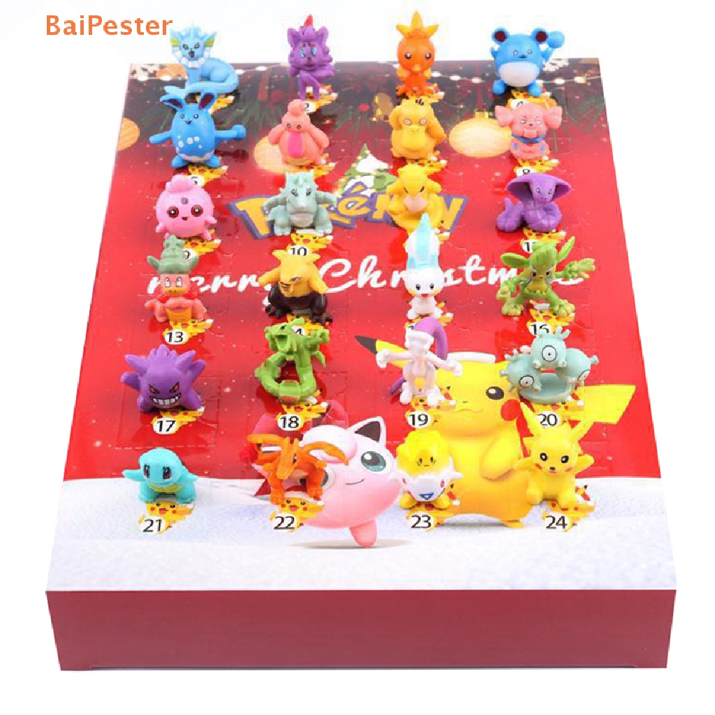 baipester-24-pcs-pokemon-christmas-2022-advent-calendar-box-figure-toys-pikachu-anime-character-blind-box-children-toy-pokemon-gifts-box