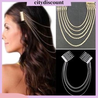 <citydiscount>  City✲Womens Head Chain with Combs Hairband Hair Accessory
