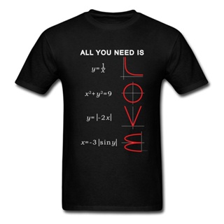 เสื้อขาว - ผู้ชายเสื้อยืดเรขาคณิตพีชคณิตสมการสมการกราฟ Tshirts A ll ที่คุณต้องการคือความรักคณิตศาสต
