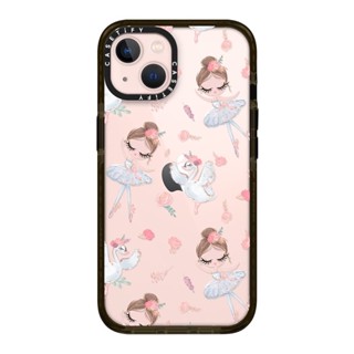 (พร้อมส่ง)13Pro/13 Casetify White Swan and Ballerina Patterns Impact/Ultra Impact Case