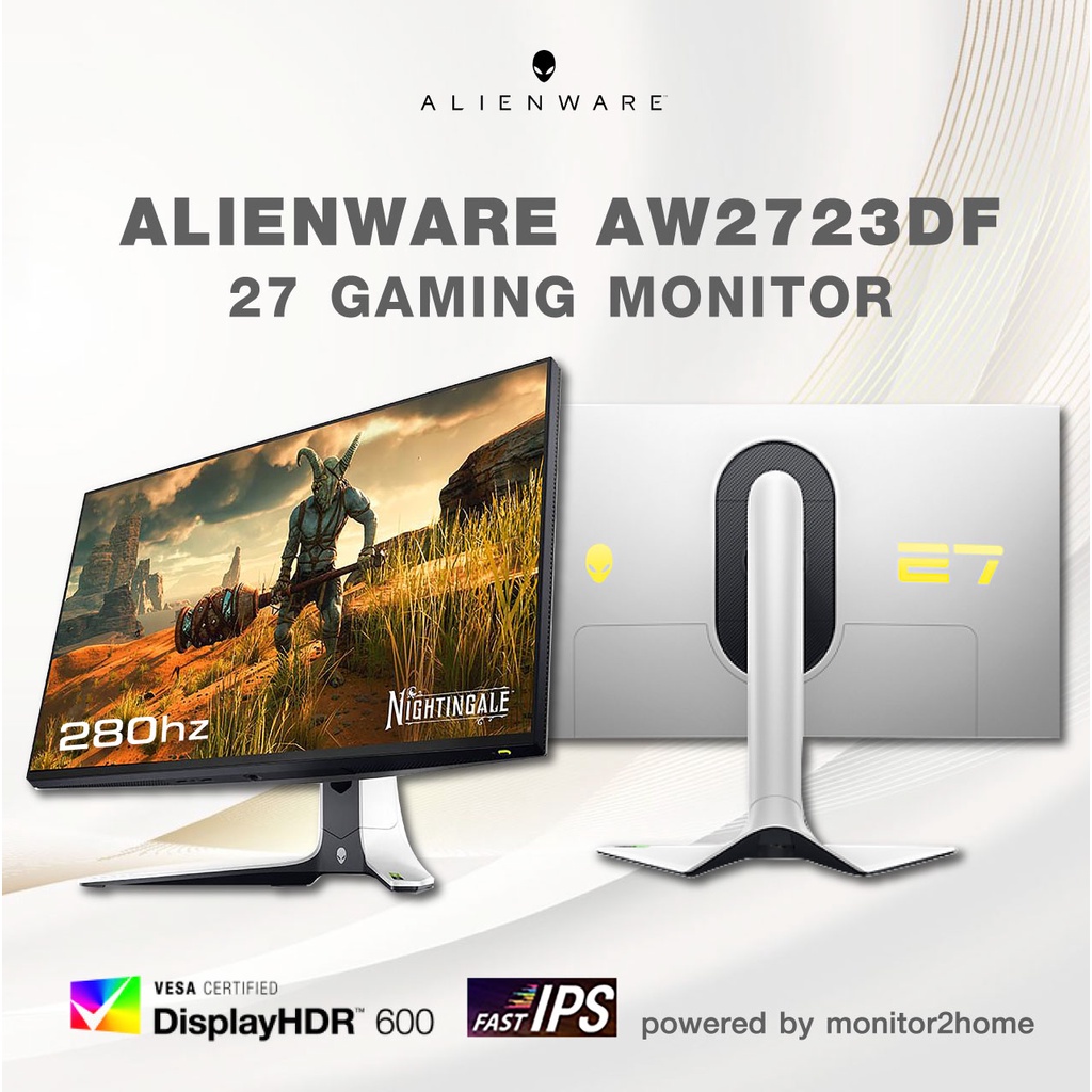 Alienware Gaming Monitor AW2723DF Fast Nano IPS 27" 2K QHD , Refresh