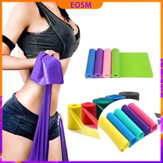 EOSM 150 cm 1 สายรัดโยคะ Exercise Bands ยางยืดออกกำลังกาย วงออกกำลังกาย  โยคะสายยางยืด Resistance Bands วงต้านทาน