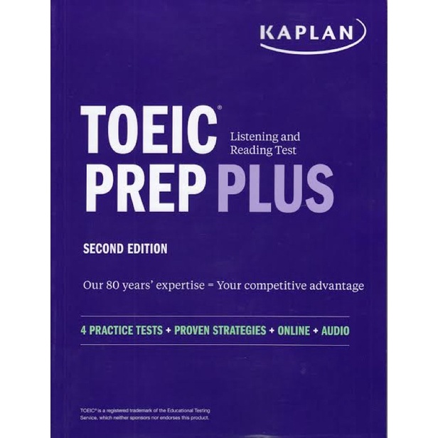 หนังสือภาษาอังกฤษ-toeic-listening-and-reading-test-prep-plus-second-edition-kaplan-test-prep-พร้อมส่ง