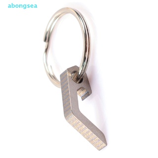 abongsea Portable Mini Bottle Opener Stainless Steel Titanium Alloy Key Ring Carry Easily Bar Tool Kitchen Accessories Beer Soda Openers Nice