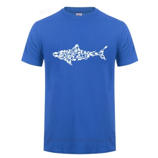 เสื้อขาว Erkekler için komik doğum günü hediyeleri baba oğul çocuklar arkadaş kardeş köpekbalığı tüplü dalgıç T-shirt Te