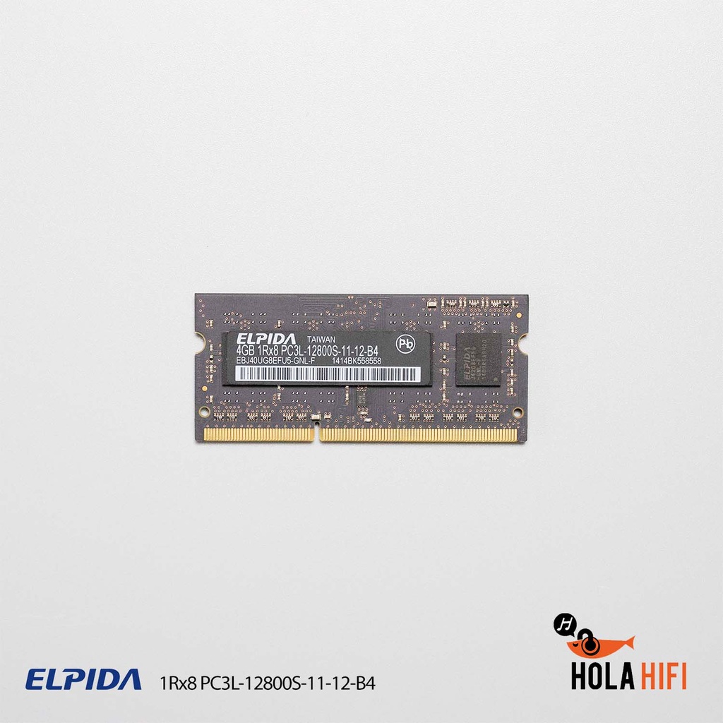 แรมสำหรับคอมพิวเตอร์โน๊ตบุ๊ค RAM Memory ELPIDA 4GB 1600MHz DDR3 12800 ...