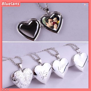 Bluelans สร้อยคอ จี้รูปล็อกเก็ต เครื่องประดับ สําหรับคู่รัก ครบรอบ