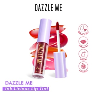 DAZZLE ME Ink-Licious Lip Tint ลิปไม่ติดแมส ลิปทินท์เนื้อน้ำ สีแน่นชัด ติดทนนาน 12ชม.