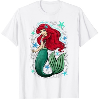 Adult T-Shirt The Little Mermaid Ariels Song Music Notes T-Shirts