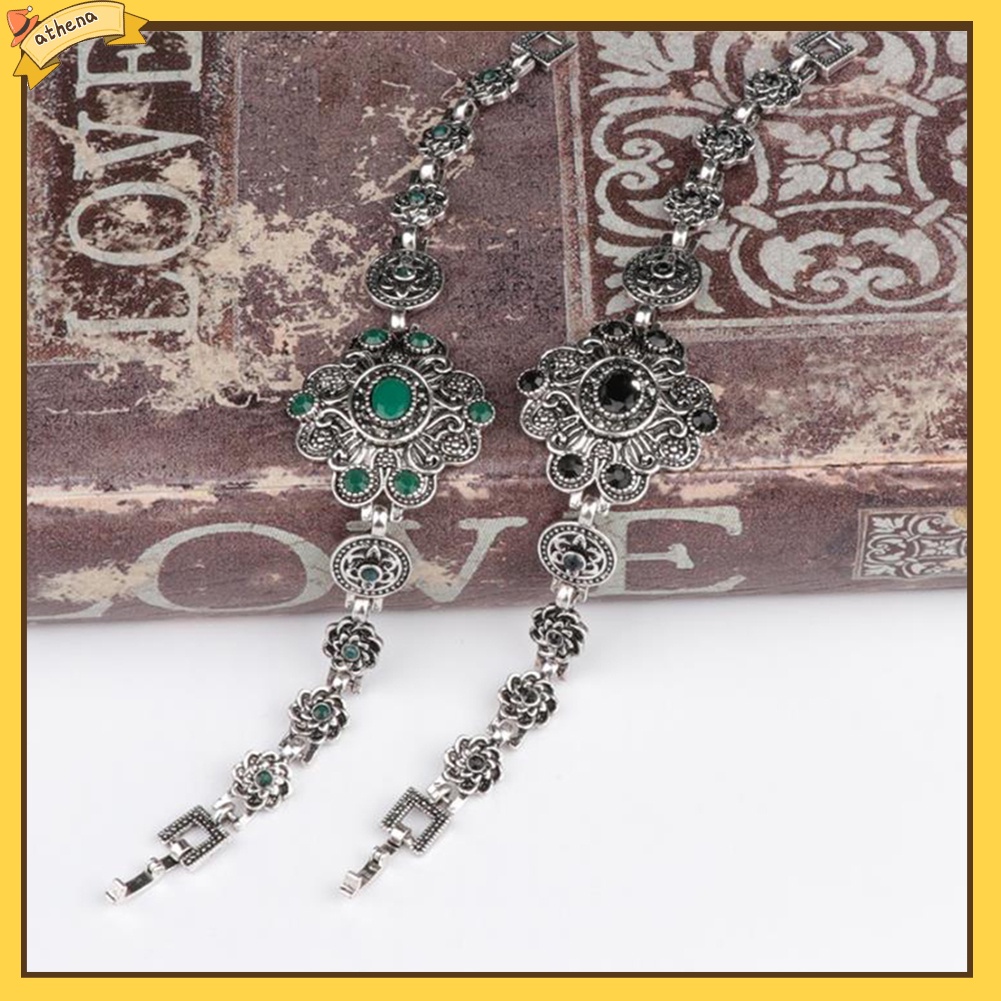 athena-vintage-ดอกไม้ประดิษฐ์สร้อยข้อมือกำไลข้อมือสำหรับผู้หญิง