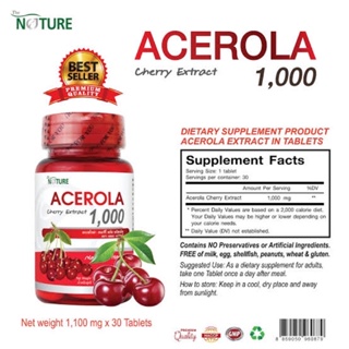 The Nature Acerola Cherry Extract Tablets 30 เม็ด