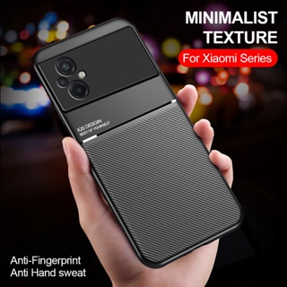 เคสโทรศัพท์มือถือหนังนิ่ม กันกระแทก มีแม่เหล็กติดรถยนต์ สําหรับ Xiaomi poco M5 4G poco X4 GT F4 5g F4 GT m4 pro 5g X4 pro 5g m4 pro 5g redmi note 11 11t pro plus