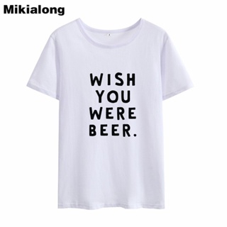เสื้อ ยืด ผู้ชาย Mikialong 2018 size giyim bira Tumblr gömlek kadın yaz kısa kollu % 100% pamuk T Shirt Harajuku komik t