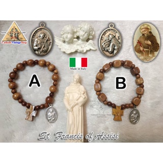 สายประคำ ข้อมือ คาทอลิก เหรียญนักบุญฟรังซิสอัสซีซี St. Francis of Assisi Rosary bracelet Catholic ศาสนาคริสต์