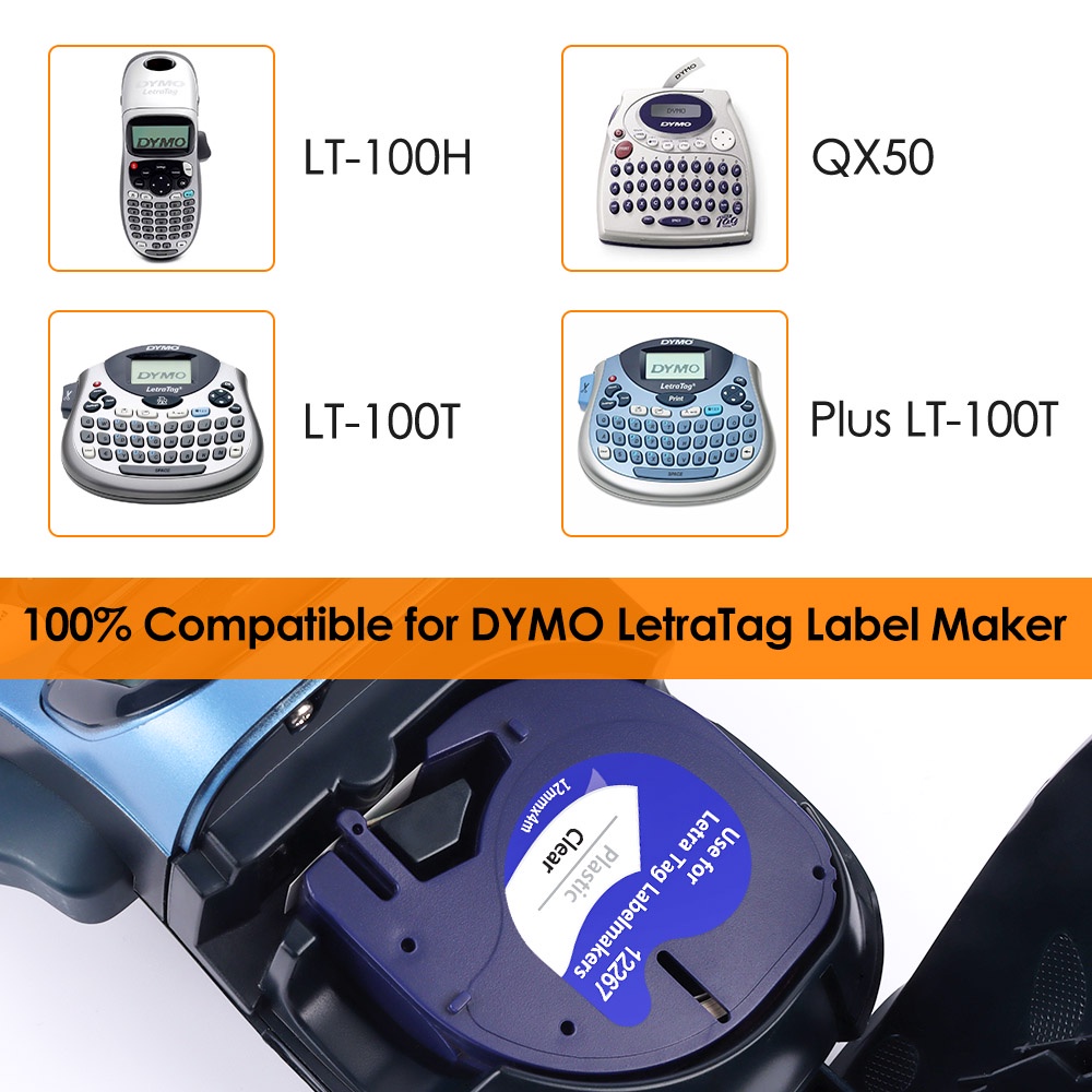 10pk-dymo-เทปฉลากพลาสติก-12-มม-x-4-ม-91201-91331-12267-16952-สําหรับเครื่องทําฉลาก-dymo-letratag-lt-100h-lt-100t-qx50-xr-xm-2000