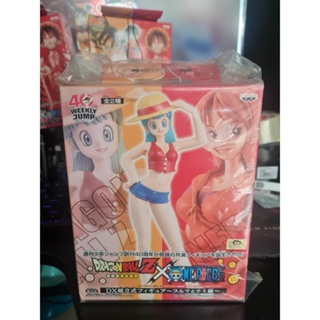 Dragon Ball Z x One Piece Figure Jump 40th Collabo Luffy Bulma Straw Hat