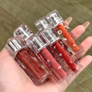 【พร้อมส่ง】PINK Coco ลิปสติก เนื้อแมตต์ ไม่จางหาย ขนาดเล็ก สีใส