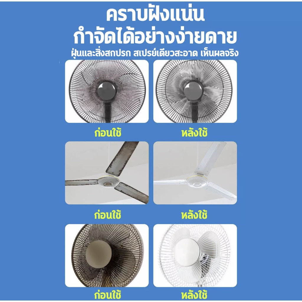 จัดส่งทุกวัน-น้ำยาทำความสะอาดพัดลม-สเปรย์ล้างแอร์-น้ำยาล้างแอร์-500ml-ทำความสะอาดพัดลมไฟฟ้า-พัดลมตั้งโต๊ะ-ฯลฯ-ทำความสะ