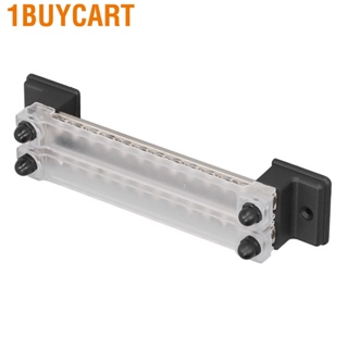 1buycart 24 Terminal Bus Bar with Cover OT 48V 150A Dual Row Power Distribution Block