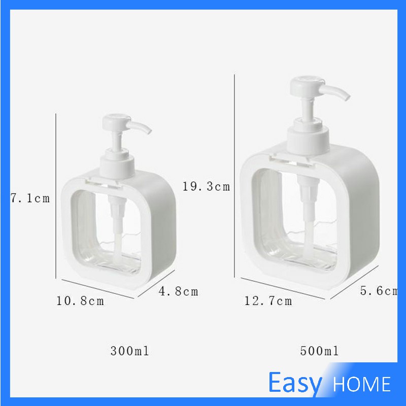 ขวดปั๊มสบู่เหลว-ขวดเปล่า-โลชั่น-เจลอาบน้ํา-300ml-500ml-bathroom-storage