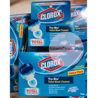 🔵 Clorox​ toilet bowl cleaner ก้อนทำความสะอาดสุขภัณฑ์​(เม็ดน้ำเงิน)​