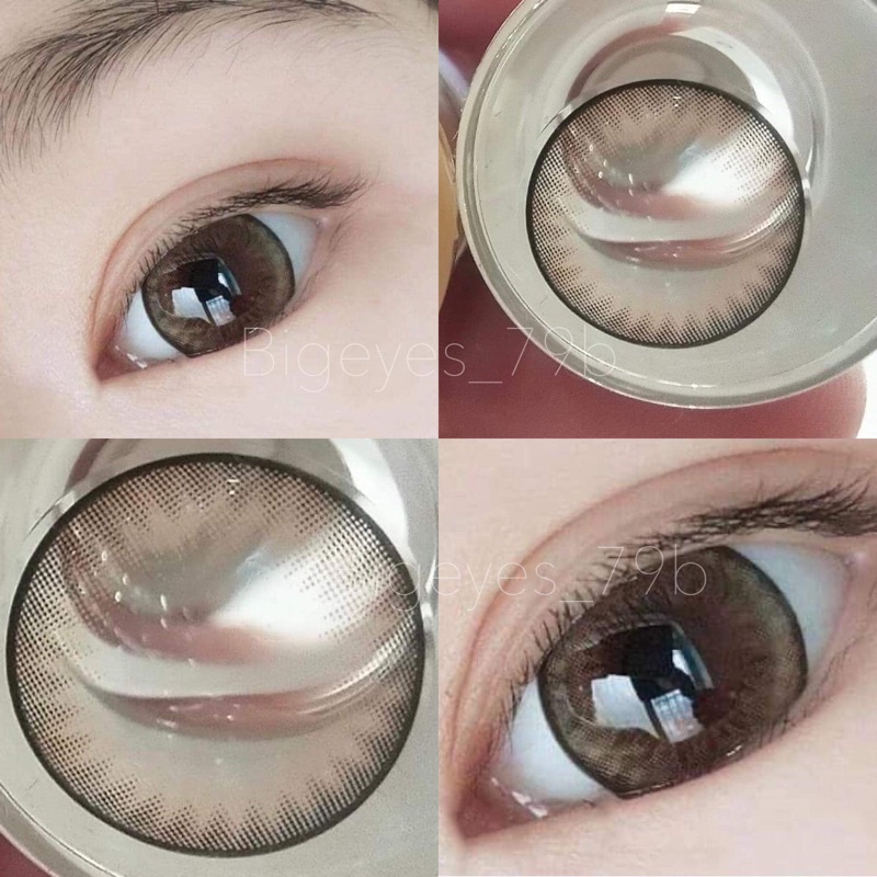 สายตาปกติและสั้น-มี2สี-brown-gray-ขนาดตาโต-bigeyes-ขายดี-กรองแสง-uv-จดทะเบียนถูกต้อง-คอนแทคเลนส์สัญชาติเกาหลี