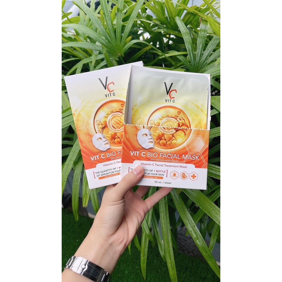 ยกกล่อง-6-แผ่น-มาส์กหน้าน้องฉัตร-มาร์คvc-วิตามินซีเข้มข้น-vitamin-c-vc-mask