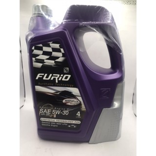 FURiO น้ำมันเครื่องสังเคราะห์แท้ F1/ กึ่งสังเคราะห์ F2 สูตร 5W-30 เบนซิน