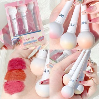 【พร้อมส่ง】Cappuvini Lollipop Mousse ลิปสติก เนื้อแมตต์ กํามะหยี่ กันน้ํา ไม่เหนียวติด