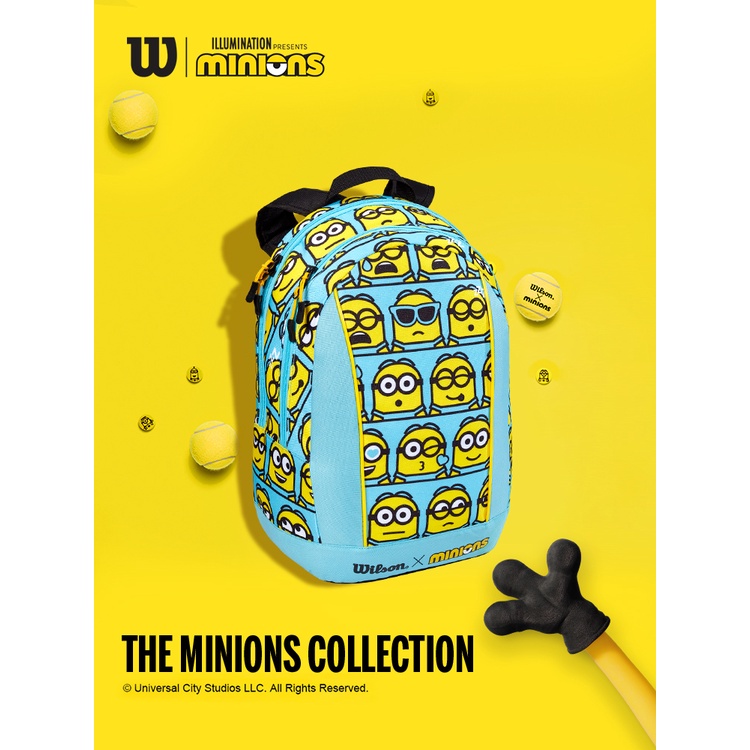 กระเป๋าเป้สะพายหลัง-ลายไม้เทนนิส-wilson-minions-สําหรับเด็ก