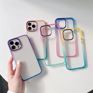 เคสใสทูโทน Case ip 6 7 8 SE2020 6Plus 6s Plus 7Plus 8Plus X Xs XR XS Max 11 11Pro max กระแทกขอบนิ่ม [CT 98Shop]