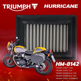 กรองอากาศ Hurricane สำหรับ TRIUMPH Street Twin, Street CUP, BONNEVILLE T100,T120 ,Street SCRAMBLER