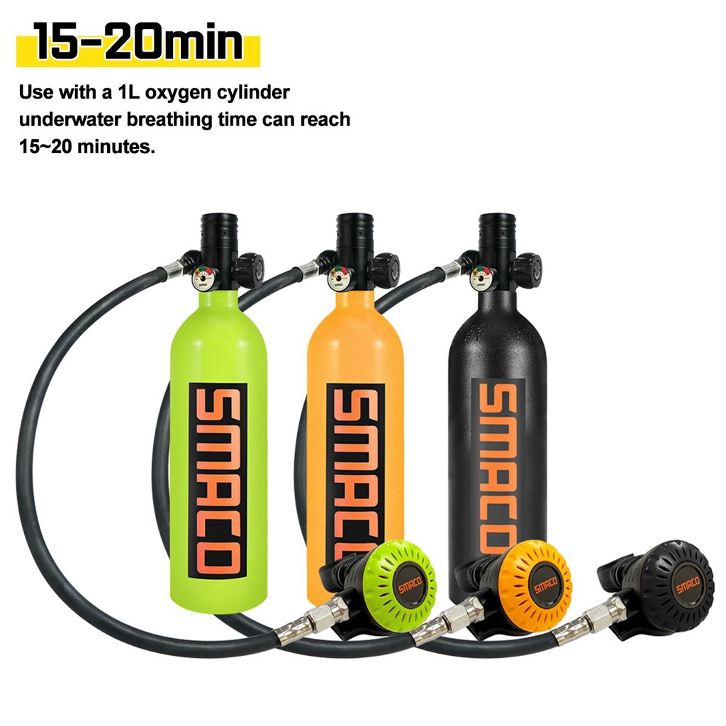 000+1L Mini Scuba Oxygen Cylinder set Diving System Equipment
