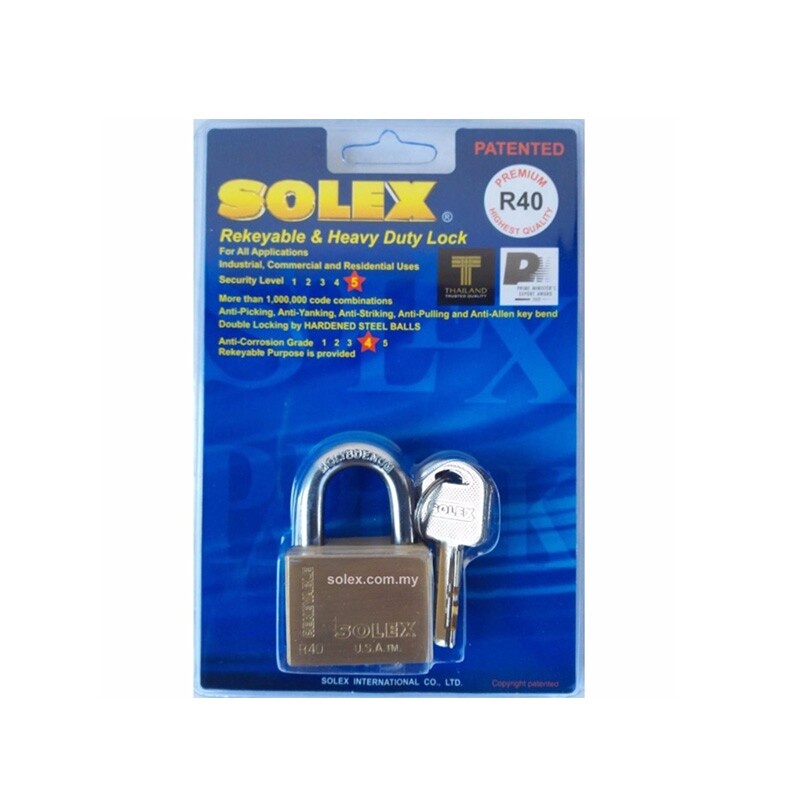 กุญแจ-solex-แท้-กุญแจ-solex-กุญแจล๊อคบ้าน-กุญแจล๊อคประตู-กุญแจโซเล็กแท้-กุญแจ-solex-40-กุญแจ-solex-50-ทองเหลืองแท้