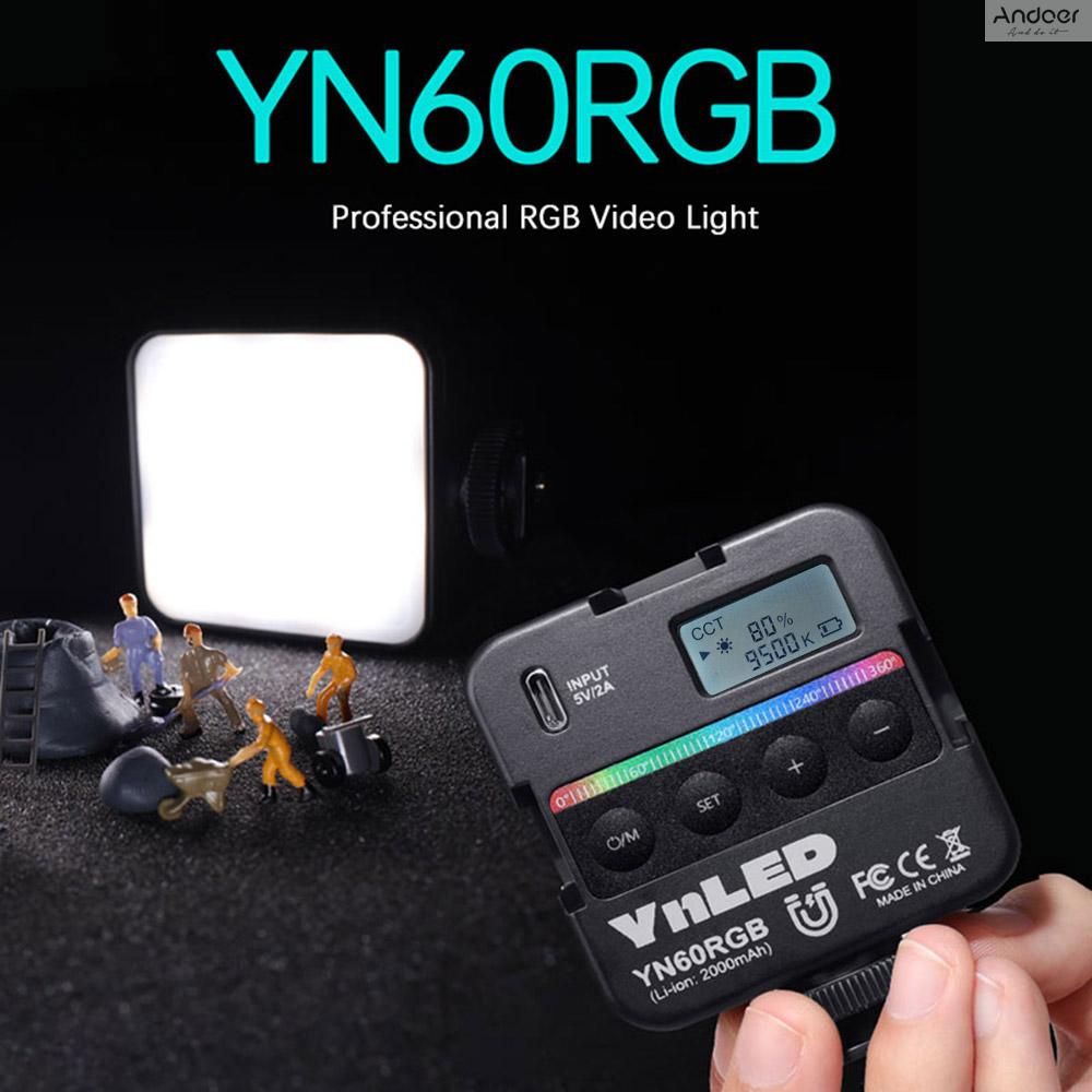 yongnuo-yn60rgb-ไฟถ่ายภาพ-rgb-led-ขนาดเล็ก-แบบพกพา-พร้อมอุณหภูมิ-2500k-9500k-cri-95-tlci-97-สําหรับสตูดิโอ-ถ่ายภาพ