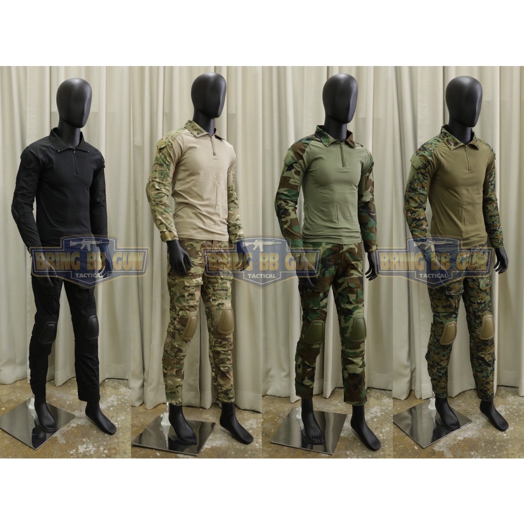 ชุดคอมแบทเชิ้ต-gen2-combat-frog-suit-g2-เสื้อ-กางเกง-สนับเข่า-สนับศอก