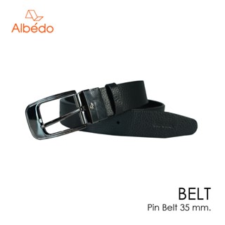 [Albedo] PIN BELT 35 MM. เข็มขัดหัวเข็ม/เข็มขัดหนังแท้/เข็มขัดทำงาน/เข็มขัดผู้ชาย/เข็มขัด - ABMI00599