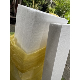 EPS Foam Sheet (เกรดไม่ลามไฟ) โฟมกันร้อนหลังคา (ความหนาแน่น 1 ปอนด์) ขนาด 60 x 120cm ความหนา 3 นิ้ว ราคา 190 บาท/แผ่น