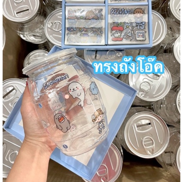 ภาพสินค้าสินค้าพร้อมส่ง  ขายส่งออมสินใส แถมสติ๊กเกอร์ฟรี 3 แผ่น จากร้าน th_215750051 บน Shopee ภาพที่ 1