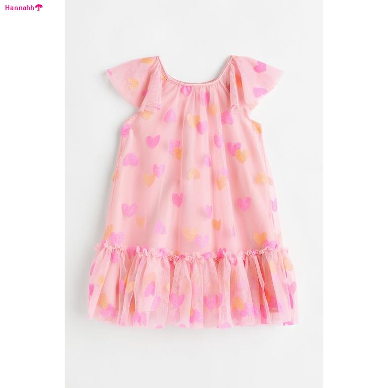 จัดส่งตรงจุดH&M Girl Butterflysleeved tulle dress 1014217 Shopee