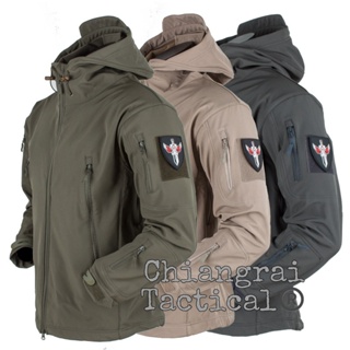 เสื้อแจ๊คเก็ตหนังฉลาม Tactical Jacket