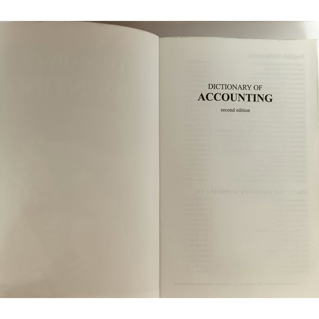 ภาษาอังกฤษ-dictionary-of-accounting-หนังสือหายากมาก