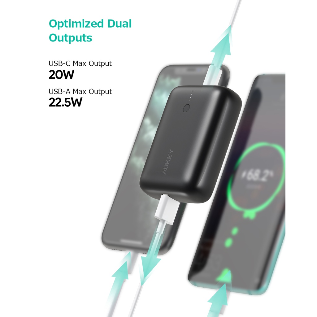 สินค้าขายดี-aukey-pb-n83s-พาวเวอร์แบงชาร์จเร็ว-powerplus-sprint-10000mah-22-5w-power-delivery-amp-qc3-0-พาวเวอร์แบงค์-รุ่น-pb-n83s