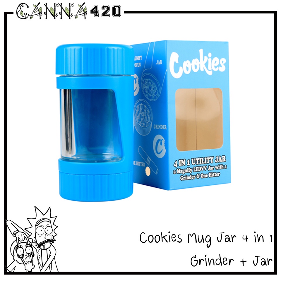 ส่งฟรี-กระปุกโหล-คุ๊กกี้-พร้อมแว่นขยาย-มีไฟ-led-ส่องสว่าง-cookies-4-in-1-utility-jar-with-a-magnify-led-grinder-jar