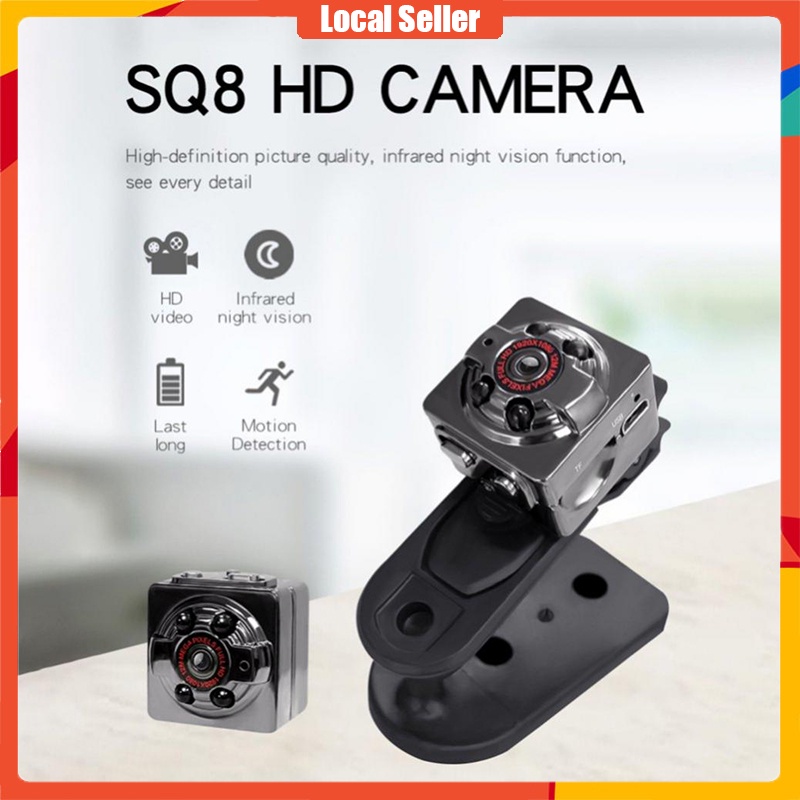 สินค้าพร้อมส่ง-sq8-กล้องจิ๋ว-กล้องไร้สาย-night-vision-mini-sport-dv-camera-dvr-กล้องไมโคร-กล้องแอคชั่น-1080p-hd