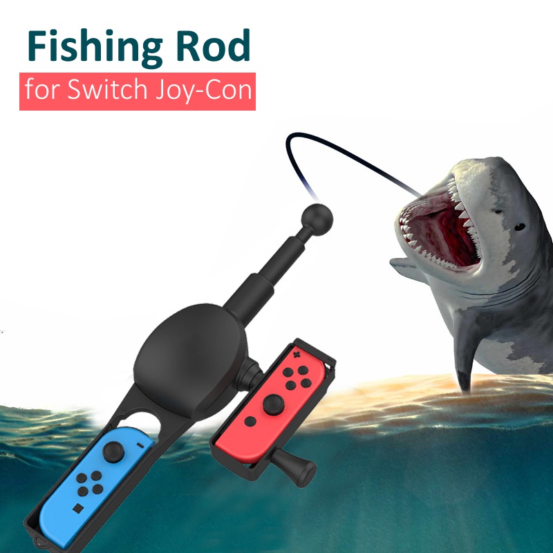 Fishing Game Accessories Fishing Rod for Nintendo Switch Joy Con