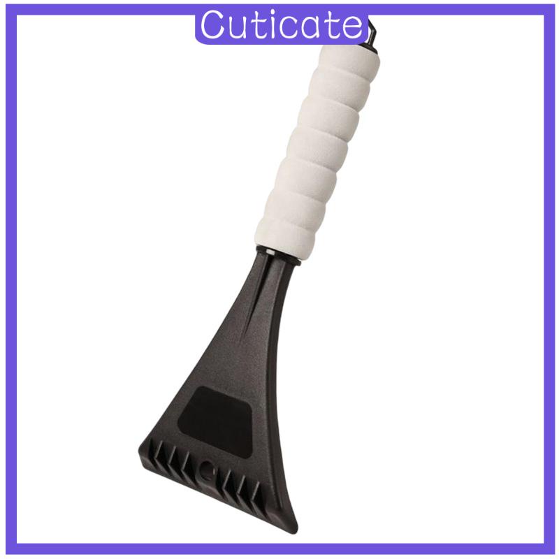 cuticate-car-snow-scraper-with-foam-handle-frost-snow-for-snow-remover-black