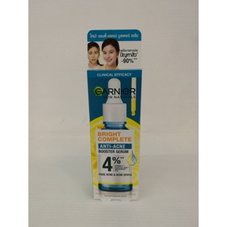 GARNIGR BRIGHT COMPLETE ANTI-ACNE BOOSTER SERUM (30 ml.) การ์นิเย่ ไบร์ท คอมพลีท แอนติ-แอคเน่ บูสเตอร์ เซรั่ม